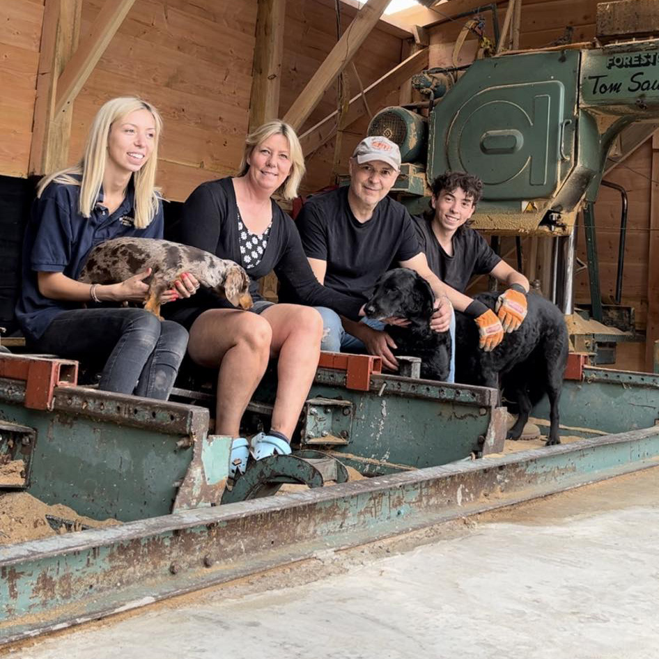 The Richardson Family, L-R Penelope, Marie, Neil & William
